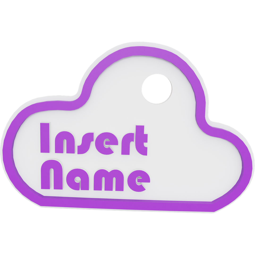 Cloud Name Tag