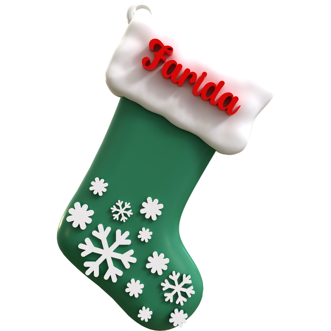 Snowy Stocking Ornament