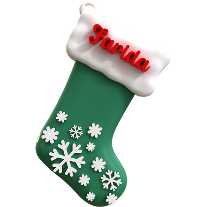 Snowy Stocking Ornament