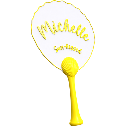 Seashell Handle Fan