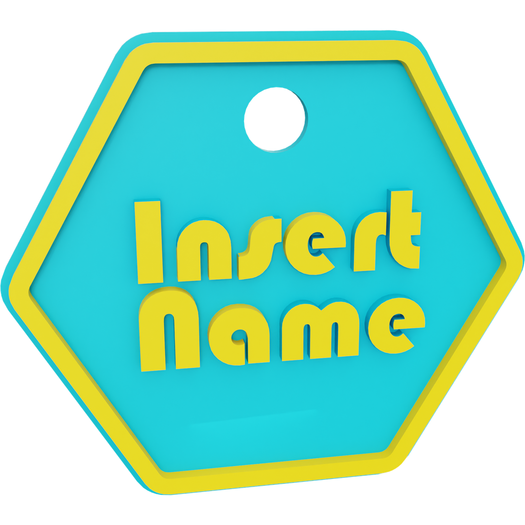 Hexagon Name Tag