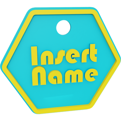 Hexagon Name Tag