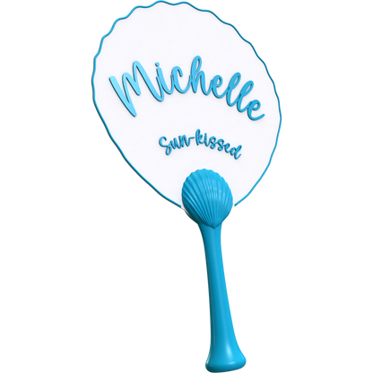 Seashell Handle Fan