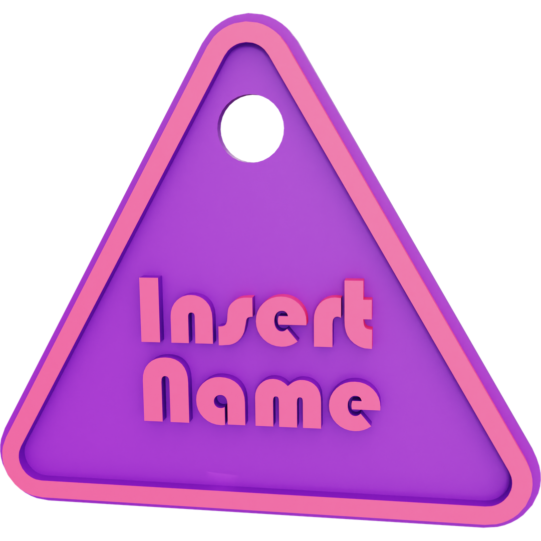 Triangle Name Tag