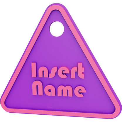 Triangle Name Tag
