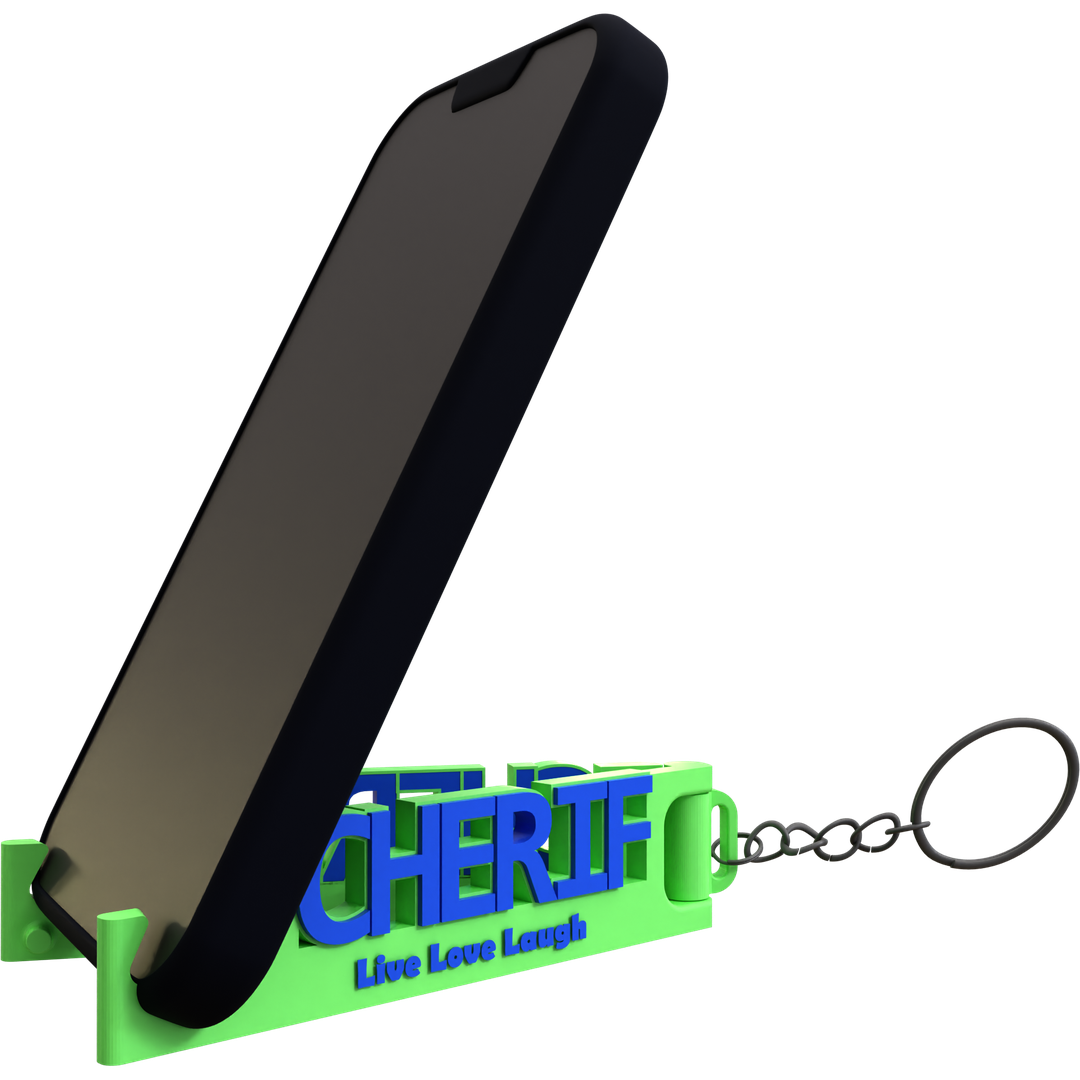 MemoStand Keychain for Large Names - Thick Phones